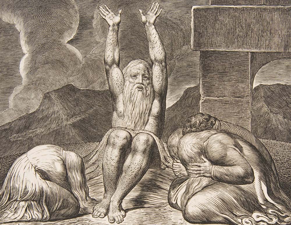 "Job's Despair" (1825-26) by William Blake (Metropolitan Museum of Art) "Job's Despair" (1825-26) by William Blake (Metropolitan Museum of Art)